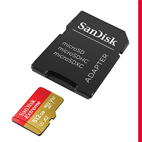 SanDisk Extreme PRO Portable SSD Externe SSD 1 TB & Extreme microSDXC UHS-I Speicherkarte 512 GB + Adapter