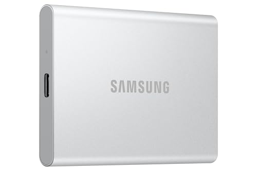 Samsung Portable SSD T7 Resurrected 1 TB, Externe Festplatte, USB 3.2 Gen.2 Highspeed Speicher, Externe SSD für iPhone 17, Mac, PC, Android-Geräte & Gaming-Konsolen, Metallic-Silber, MU-PD1T0G/WW