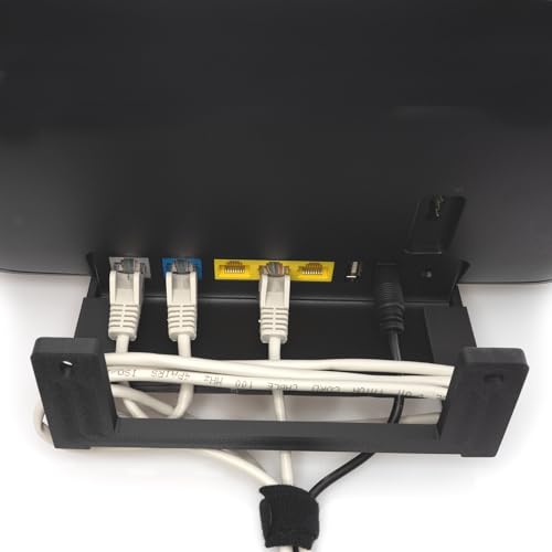 Wandhalterung für Telekom Speedport Smart 4 Plus, 4R, 4R 2, Router WLAN Halterung Halter Wandhalter mit Kabelmanagment inkl. Befestigungsmaterial - Made in Germany