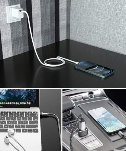 USB C Buchse zu USB Stecker Adapter 5 Pack,Typ A Netzteil Ladegerät Adapter für iPhone 17 16 15 14 Pro Max,iPad 10 11 Mini 6 Air,Apple Watch 7 8 9,Samsung Galaxy S24 S23 A54 Plus Ultra,Carplay