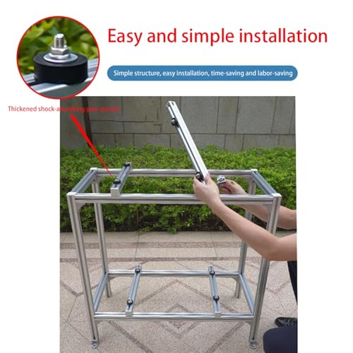 Robuster Mini-Split-Ständer – Universal-Klimaanlagen-Halterung mit Stoßdämpfung für Kondensatorhalterung im Freien, sichere Bodeninstallation