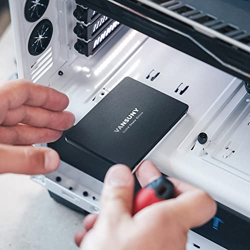 Vansuny Intern SSD 256GB 2.5 Zoll SATA III 6 Gb/s SSD intern 256GB 3D TLC NAND-Technologie zum Aufrüsten von PC oder Laptop Speicher und Speicher für IT-Profis/Ersteller/Unternehmen