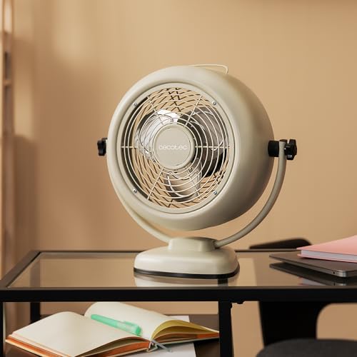 Cecotec Tischventilator EnergySilence 800 RetroDesk Green, 20 W