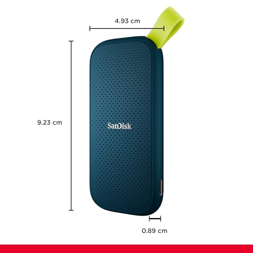 SanDisk Portable SSD 1 TB - bis zu 800 MB/s Lesen - Monterey | Externe SSD, kompatibel mit PC & Mac, automatische Backups, USB 3.2 Gen 2