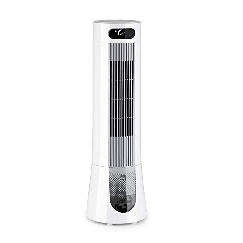 Klarstein Luftkühler mit Wasserkühlung, 5-in-1 Verdunstungskühler, Luftbefeuchter, Ventilator, Luftreiniger & Nachtmodus, Mobile Klimageräte Luftkühler 7L, 45 Watt Air Cooler, 132 m³/h Luftstrom