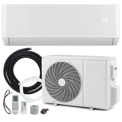 RELAX4LIFE Split Klimaanlage 12000BTU, Klimageräte mit Heizfunktion, Klima Splitgerät Kältemittel R32, Inverter-Technologie, Air Conditioner Inkl. Montagematerial, sehr leise