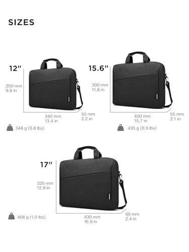 Lenovo [Tasche] 15,6 Zoll Casual Topload Laptop Tasche T210 (wasserabweisend), works with Chromebook (WWCB), schwarz, 435 g (0.90 lbs)
