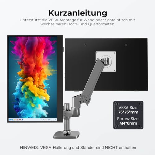 UFYQL Portable Monitor 15,6 Zoll FHD1080P IPS Tragbarer Monitor für Laptop