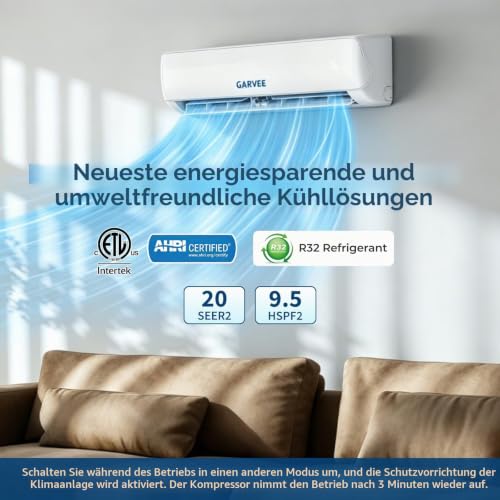 Inverter Split-Klimagerät 24000 BTU,WLAN & App Steuerung,Energieklasse A++,