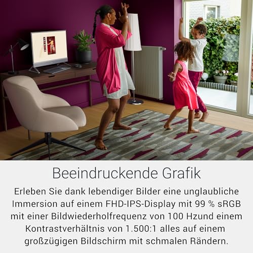 Dell 27 Inspiron All-in-One PC - Intel Core i5-1334U, 16GB DDR5, 512GB SSD | 27 Zoll IPS FHD, Wi‑Fi 6E, HDMI, USB‑C, Windows 11 Home, kabellose QWERTZ‑Tastatur & Maus