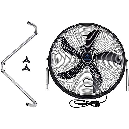 7271640 Yucon II 50 cm Standventilator für den Innenbereich, Matt Schwarz / Chrom