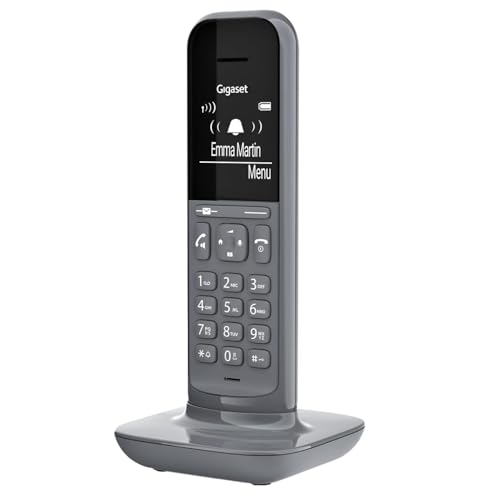 Gigaset CL390HX - Design DECT-Mobilteil mit Ladeschale - Fritzbox-kompatibel - Schnurloses Telefon für Router und DECT-Basis - 2 Akustik-Profile, grau [Deutsche Version] [Ohne Basis]