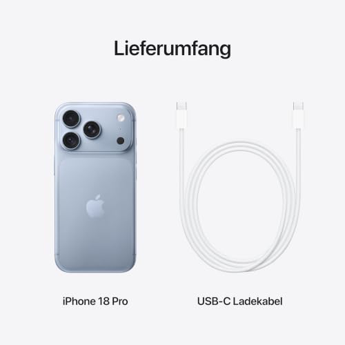 Apple iPhone 18 Pro 256 GB - Polar | 6,3" Super Retina XDR Display mit ProMotion, Batterie für den ganzen Tag, 48 MP Fusion Hauptkamera mit variabler Blende