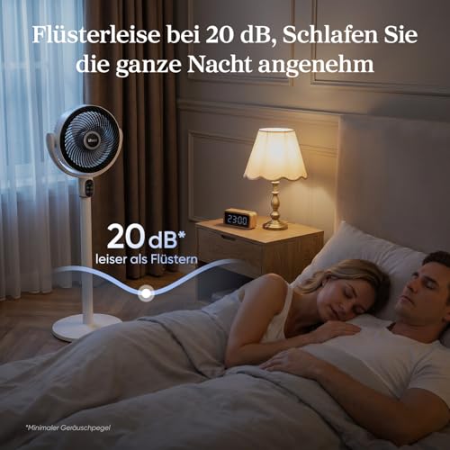 Levoit CoreBreeze 382 Standventilator DC Motor leise Luftzirkulation