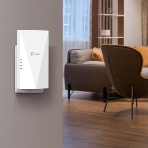 TP-Link RE580X WiFi 6 WLAN Verstärker Repeater AX1500(Dualband 1200MBit/s 5GHz + 300MBit/s 2,4GHz, MU-MIMO, Gigabit Port, kompatibel zu Allen WLAN Routern)