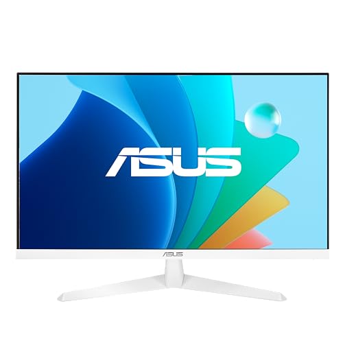 ASUS VY279HF-W 27 Zoll 100Hz Weiß IPS Eye Care Monitor | Antibakterielle Beschichtung, TÜV-Zertifiziert Flicker-Free, Blaulichtfilter, Eye Care Plus, 1ms, Vesa, für Home Office, HDMI