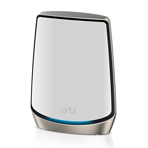NETGEAR Orbi Tri-Band WiFi 6-Router (RBR860S), Abdeckung von bis zu 180 m², 100 Geräte, kostenlose Armor Security, erweiterbar für die Erstellung eines Mesh-Systems, AX6000 802.11 AX (bis zu 6 GBit/s)