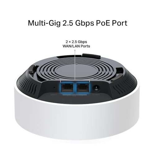 TP-Link Deco X50-PoE Wi-Fi 6 Mesh WLAN Set(1 Pack), AX3000 Dualband Router & Repeater(Unterstützt PoE und DC-Stromversorgung, 2.5G Port + 1G Port, WPA3, empfohlen für Häuser mit 1-2 Schlafzimmern)