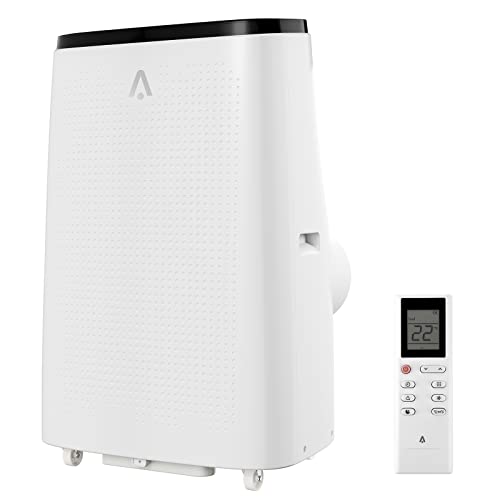 Jojoka Tragbare Klimaanlage für Zimmer, 14000 BTU Tragbarer AC mit Fernbedienung, 4-in-1-Funktion, 750 m² Abdeckung, 24-Stunden-Timer & Fensterentlüftungs-Kit, Weiß