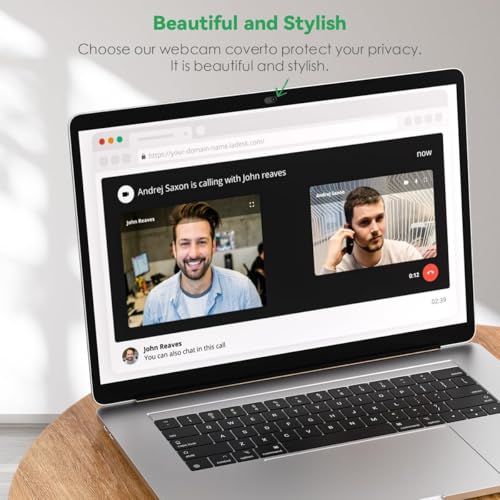 CloudValley Metall Webcam Abdeckung, 0.6mm Ultra-Dünn Metall Slider Kamera Cover Zubehör für Laptop, MacBook Pro*, MacBook Air, iPad Air, Handy, Tablet, Mac, PC - 2Stück