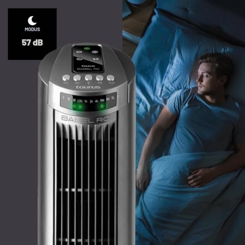 Taurus TF780 – Turmventilator , weiß Mit Fernbedienung grau