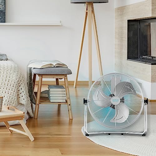 Cecotec Industrie-Ventilator EnergySilence 4100 Pro, 100 W, 3 Metallklingen 18" Durchmesser, Kupfermotor, 3 Geschwindigkeiten, Einstellbare Neigung, Sicherheitssystem