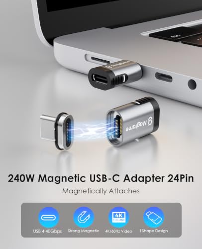Magtame 240W magnetischer USB-C-Adapter 40 Gbit/s, 4K/60Hz Typ-C Adapter