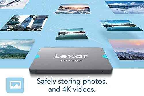 Lexar 2,5 Zoll SATA III SSD 512GB Solid-State-Laufwerk | 6 Gb/s, bis zu 550 MB/s Lesen, für Laptop, Desktop-Computer/PC