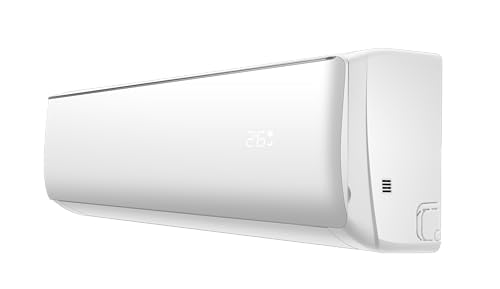 HANTECH Split Klimaanlage 9000 BTU 2,6 kW Inverter Set - Klimagerät mit App-Funktion zum Kühlen und Heizen – Modell Elegant (bis 30m²)