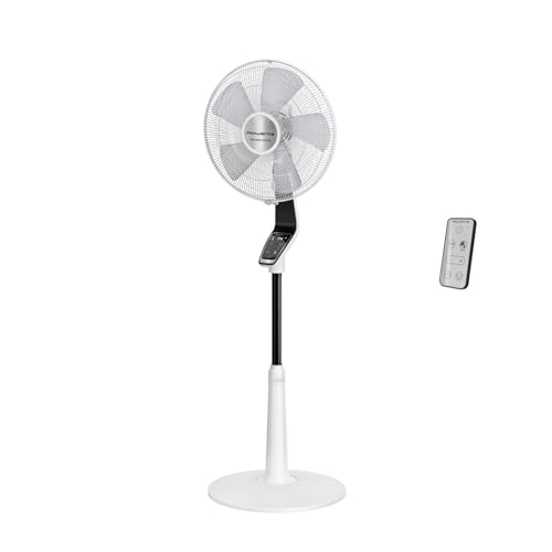 Rowenta Turbo Silence Extreme, Standventilator, leistungsstark, VU5690 | 14 Geschwindigkeitsstufen, 32 dB Silent Night Modus, Fernbedienung, Oszillation, höhenverstellbar, Farbe: Weiß
