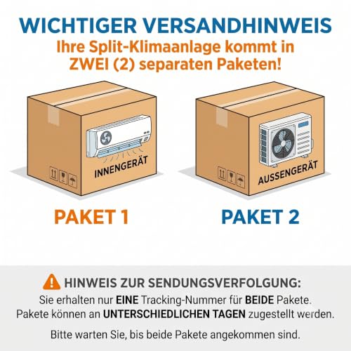 TCL VoxIn Split Klimaanlage 9000 BTU 2.7kW Set inkl 5m Leitungen Kühlen Heizen Entfeuchten Ventilieren Hands Free AI Voice Control Inverter Wärmepumpe A+++ WLAN App Steuerung