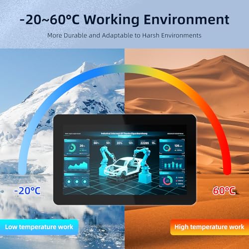 NORQIN 27 Zoll IP65 Industrie Panel PC, All-in-One Touchscreen Computer