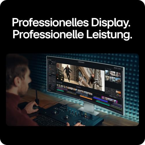 LG UltraWide 40U990A-W.AEU (40 Zoll) 21:9 Curved 5K2K Nano IPS Black Monitor, 120Hz, AMD FreeSync Premium, DisplayHDR 600, Thunderbolt 5, HDMI 2.1, Weiß