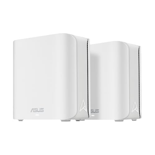 ASUS ZenWiFi BD4 Dualband WiFi 7 AiMesh Extendable Router 2er Set | Weiß | 3.6 Gbps, Abdeckung bis zu 455 m², Dual 2.5G Ports, VPN, Kindersicherung
