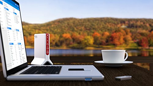 AVM FRITZ!Box 6820 LTE Router (LTE (4G), UMTS (3G), WLAN N bis 450 MBit/s, 1x Gigabit-LAN, internationale Version)