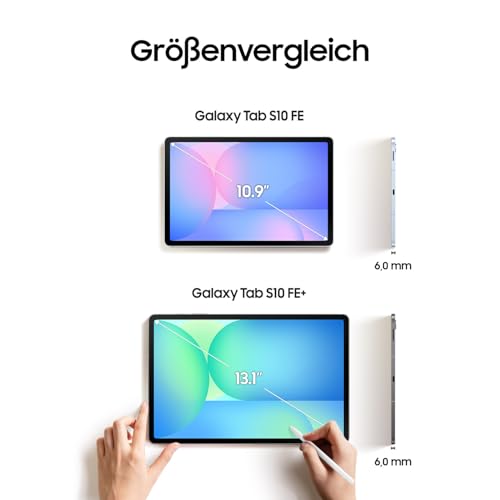Samsung Galaxy S10 FE AI-Tablet, Android Tablet, 128 GB Speicher, 8 GB RAM, 27,70 cm/10,9" Display, Inkl. S Pen, Wi-Fi, Lange Akkulaufzeit, Gray, 36 Monate Herstellergarantie [Exklusiv auf Amazon]