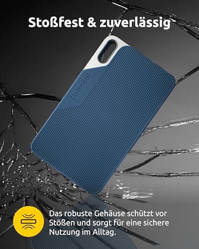 Intenso TX100 500GB - Externe SSD USB 3.2 Gen 1x1 Tragbare Festplatte | Bis zu 500 MB/s Lesegeschwindigkeit - Kompakter Speicher fuer PC, Laptop, Mac, PS5 & Xbox - Robust und Stossfest