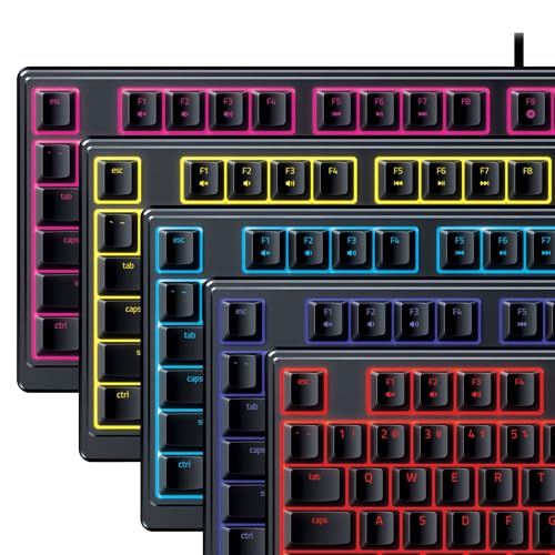 Razer Ornata V3 X - Flache Membran-Tastatur mit Chroma RGB (Lautlose Membran-Switches, Ergonomische Handballenauflage, Tastenkappen Anti-UV-Beschichtung) QWERTZ DE-Layout | Schwarz