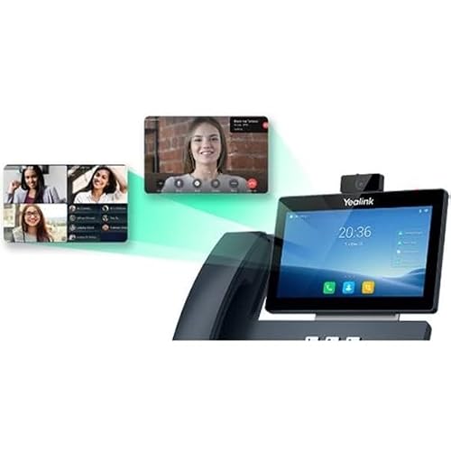 Yealink T58W Pro IP-Telefon, kabelgebunden, kabelgebunden, kabellos, WLAN, DECT, Bluetooth, Desktop, Wandmontage, klassisches Grau