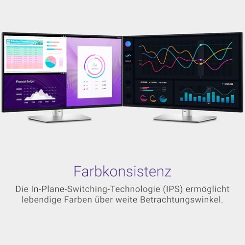 Dell P2425H 24 Zoll Full HD (1920x1080) Monitor, 100Hz, IPS, 5ms, 99% sRGB, USB-C, DisplayPort, HDMI, VGA, 4X USB, 3 Jahre Garantie, Schwarz