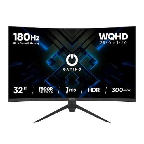 Odys XP32-X 32 Zoll WQHD Curved Gaming & Office Monitor