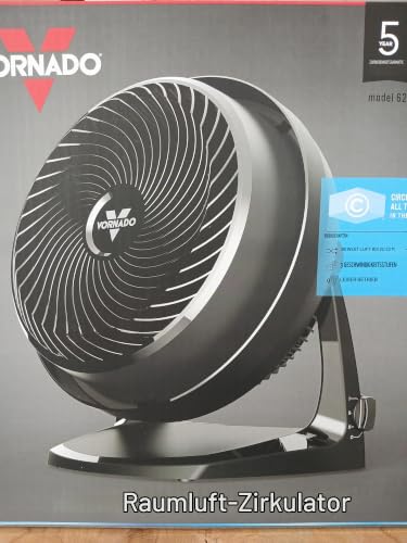 Vornado 62 Tischventilator: 21m Reichweite, leistungsstark und leise - kein Verbrauch im Standby-Modus