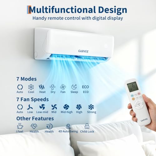 Split klimaanlage 24000 BTU,Leise Funktion Zum Kühlen und Heizen
