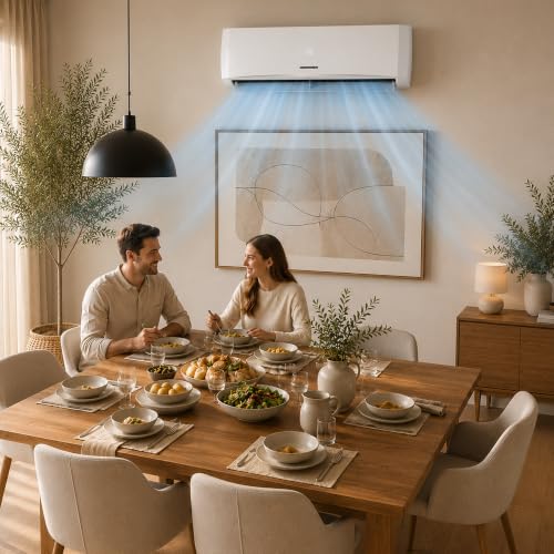 Heinner HAC-HS09WH++ Split-Klimaanlage Weiß, 9000 BTU, A++ Kühlung, A+ Heizung, Wandmontage, 8°C-Heizfunktion, Sleep, iFEEL, Smart, Dimmer, Economy, 24h Timer, Auto-Restart, Silent-Modus, für 10–15 m²