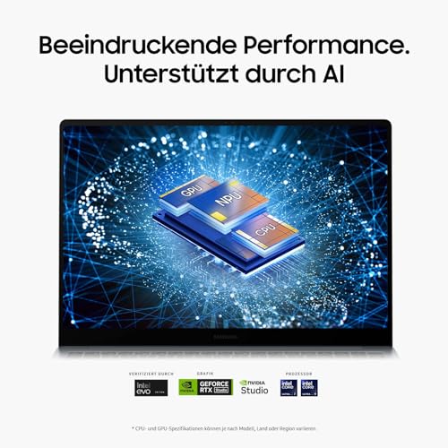 Samsung Galaxy Book4 Ultra Notebook, 16"-Laptop, Intel Core Ultra 7, 16 GB RAM, 512 GB, Moonstone Gray, 3 Jahre Herstellergarantie [Exklusiv auf Amazon]