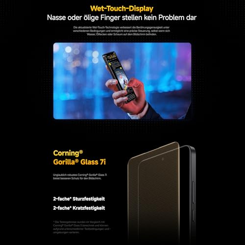 XIAOMI Poco X7 Pro Smartphone, 12+512GB, 6000mAh Akku, 50MP Kamera, Schwarz | 50MP Hauptkamera mit OIS, 90W HyperCharge, IP68, KI-Funktionen (Ladegerät nicht enthalten)