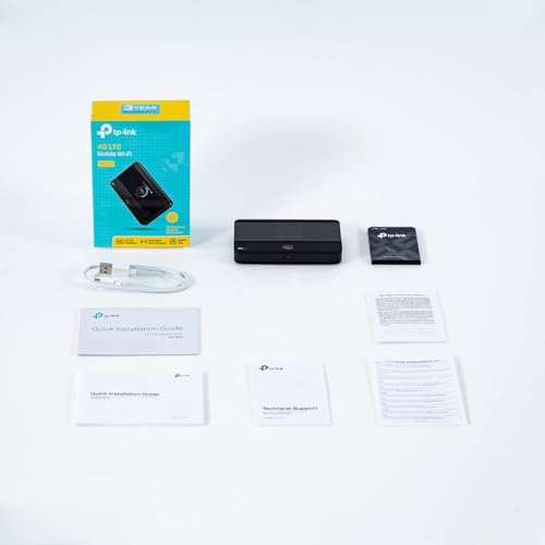 TP-Link M7350 Mobiler 4G LTE WLAN Router, bis 150 Mbit/s, Farb-LCD, 2000-mAh-Akku (bis zu 8 Std.), verbindet bis zu 10 Geräte, kompatibel mit Allen europäischen SIM-Karten