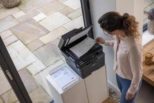 Brother MFC-L2835DW, 4-in-1 S/W-Laserdrucker, ADF, Duplex, 32 Seiten/Min. | 2-zeiliges LCD, Kassette 250 Blatt, WLAN, LAN und USB, Starttoner für 1.200 Seiten