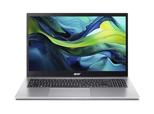 Acer Aspire Go 15 (AG15-42P-R6JZ) Laptop, 15,6" FHD IPS Display, AMD Ryzen 7 5825U, 32 GB RAM, 1 TB SSD, AMD Radeon Grafik, Windows 11, QWERTY Tastatur, Silber