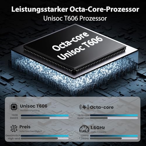 TUOHAITIME Android 16 Tablet, 11Zoll Tablet, 32GB+128GB 1 TB erweiterbar, Produktivitäts-Bundle mit Tastaturhülle, Eingabestift, Octa-Core Prozessor, Dual-Kamera, WiFi, 8000-mAh-Akku (Schwarz)